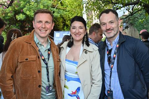 Steven Little, Screen Scotland; Sholeh Alemi, Fabbri Good Measure Productions; Kieran Hannigan, Screen Scotland